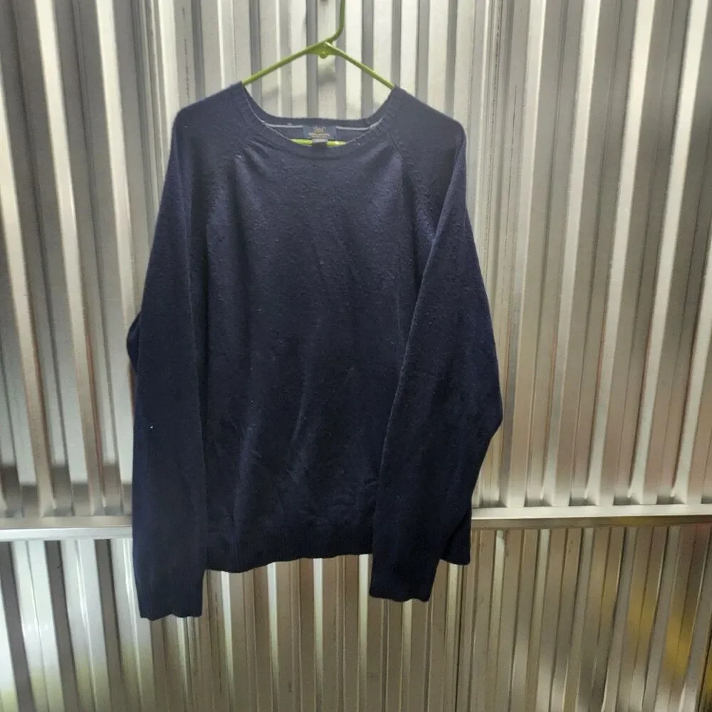 Brooks Brothers 346 Washable Wool Pullover Long Sleeve Men's Sweater Size XL